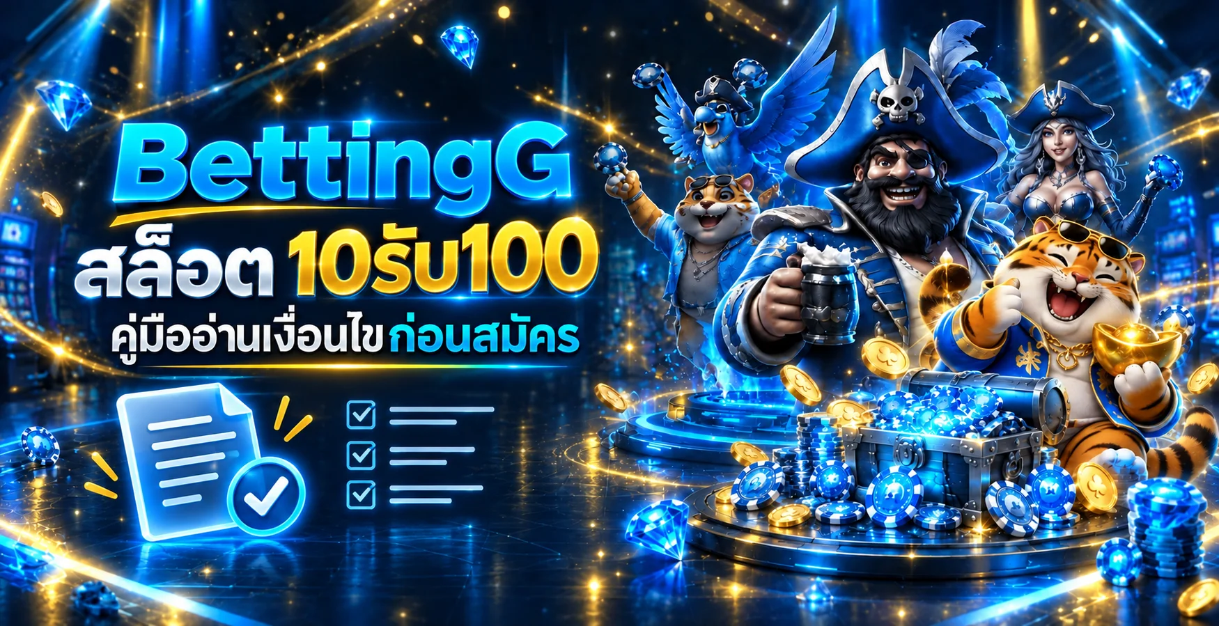 BettingG slot 10รับ100 คู่มือเงื่อนไขก่อนสมัคร